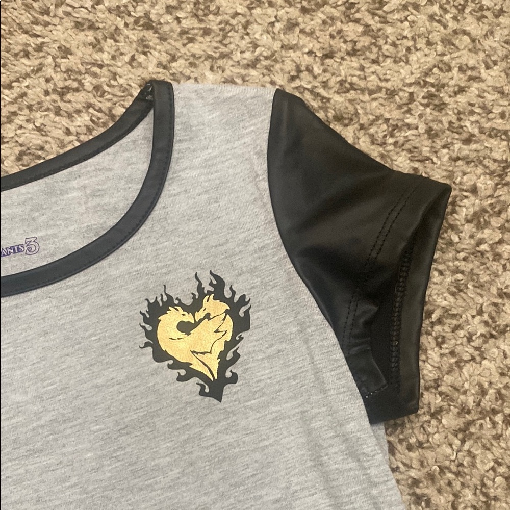 NWOT Disney Descendants 3 Mal T-Shirt & Vest Set - Picture 4 of 14